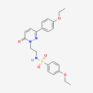 4-ethoxy-N-(2-(3-(4-ethoxyphenyl)-6-oxopyridazin-1(6H)-yl)ethyl)benzenesulfonamide