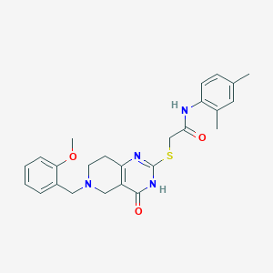 N-(2,4-dimethylphenyl)-2-{[6-(2-methoxybenzyl)-4-oxo-3,4,5,6,7,8-hexahydropyrido[4,3-d]pyrimidin-2-yl]sulfanyl}acetamide