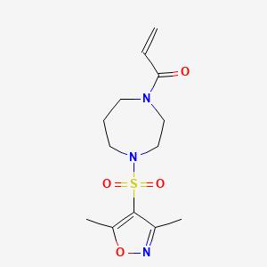 1-{4-[(3,5-Dimethyl-1,2-oxazol-4-yl)sulfonyl]-1,4-diazepan-1-yl}prop-2-en-1-one