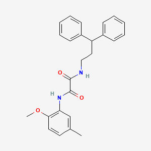 molecular formula C25H26N2O3 B2622632 N1-(3,3-diphenylpropyl)-N2-(2-methoxy-5-methylphenyl)oxalamide CAS No. 941980-31-0