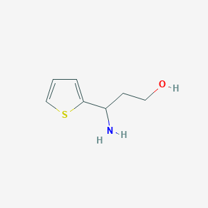 molecular formula C7H11NOS B2622688 3-Amino-3-(thiophen-2-yl)propan-1-ol CAS No. 683220-39-5