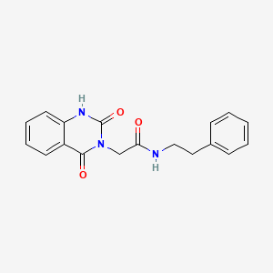 2-(2,4-dioxo-1,2-dihydroquinazolin-3(4H)-yl)-N-phenethylacetamide