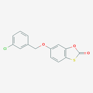 molecular formula C14H9ClO3S B262270 6-[(3-Chlorobenzyl)oxy]-1,3-benzoxathiol-2-one 