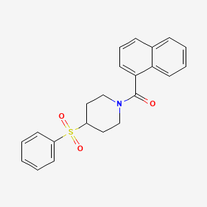 Naphthalen-1-yl(4-(phenylsulfonyl)piperidin-1-yl)methanone
