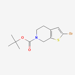 molecular formula C12H16BrNO2S B2622707 tert-butyl 2-bromo-4H,5H,6H,7H-thieno[2,3-c]pyridine-6-carboxylate CAS No. 910443-31-1