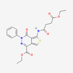 Ethyl 5-[(4-ethoxy-4-oxobutanoyl)amino]-4-oxo-3-phenylthieno[3,4-d]pyridazine-1-carboxylate