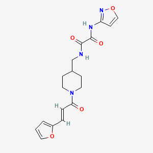 (E)-N1-((1-(3-(furan-2-yl)acryloyl)piperidin-4-yl)methyl)-N2-(isoxazol-3-yl)oxalamide