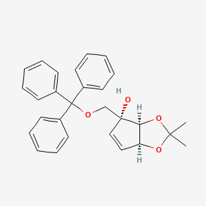 (3aS,4R,6aS)-2,2-Dimethyl-4-((trityloxy)methyl)-4,6a-dihydro-3aH-cyclopenta[d][1,3]dioxol-4-ol