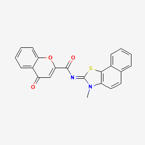 (Z)-N-(3-methylnaphtho[2,1-d]thiazol-2(3H)-ylidene)-4-oxo-4H-chromene-2-carboxamide