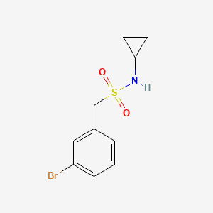 molecular formula C10H12BrNO2S B2622727 1-(3-Bromophenyl)-N-cyclopropylmethanesulfonamide CAS No. 2288710-24-5