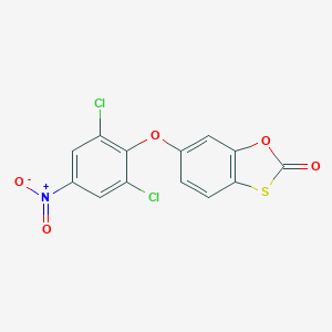 molecular formula C13H5Cl2NO5S B262273 6-{2,6-Dichloro-4-nitrophenoxy}-1,3-benzoxathiol-2-one 
