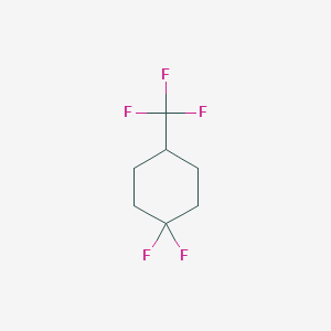 molecular formula C7H9F5 B2622745 1,1-Difluoro-4-trifluoromethyl-cyclohexane CAS No. 1416351-96-6