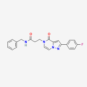 N-benzyl-3-[2-(4-fluorophenyl)-4-oxopyrazolo[1,5-a]pyrazin-5(4H)-yl]propanamide