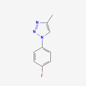 molecular formula C9H8FN3 B2622762 1-(4-氟苯基)-4-甲基-1H-1,2,3-三唑 CAS No. 136347-50-7