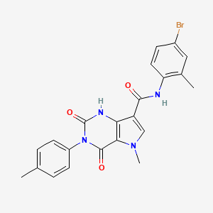 N-(4-bromo-2-methylphenyl)-5-methyl-3-(4-methylphenyl)-2,4-dioxo-2,3,4,5-tetrahydro-1H-pyrrolo[3,2-d]pyrimidine-7-carboxamide