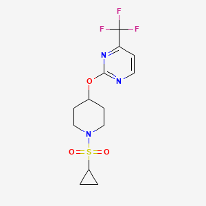2-(1-Cyclopropylsulfonylpiperidin-4-yl)oxy-4-(trifluoromethyl)pyrimidine