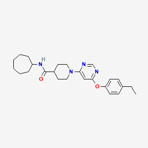 N-cycloheptyl-1-[6-(4-ethylphenoxy)pyrimidin-4-yl]piperidine-4-carboxamide