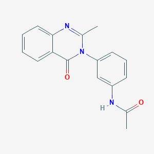 N-[3-(2-methyl-4-oxoquinazolin-3-yl)phenyl]acetamide