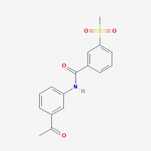 N-(3-acetylphenyl)-3-methylsulfonylbenzamide
