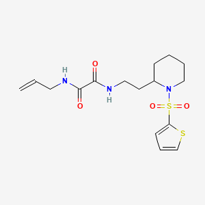 N1-allyl-N2-(2-(1-(thiophen-2-ylsulfonyl)piperidin-2-yl)ethyl)oxalamide