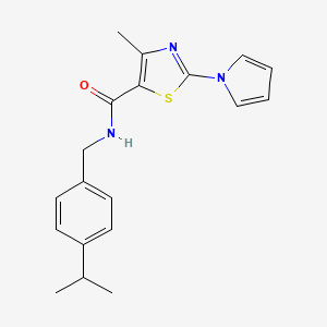 1-(4-fluorophenyl)-4-[1-(2-methylbenzoyl)-4,5-dihydro-1H-imidazol-2-yl]piperazine