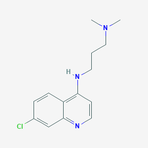 molecular formula C14H18ClN3 B262286 1,3-Propanediamine, N'-(7-chloro-4-quinolinyl)-N,N-dimethyl- CAS No. 15847-17-3