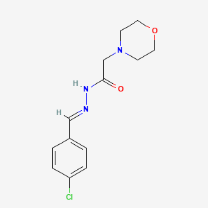 N'-[(E)-(4-chlorophenyl)methylidene]-2-(morpholin-4-yl)acetohydrazide