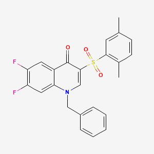 1-benzyl-3-[(2,5-dimethylphenyl)sulfonyl]-6,7-difluoroquinolin-4(1H)-one