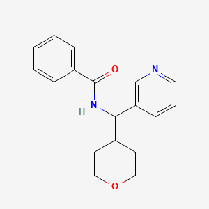 N-(pyridin-3-yl(tetrahydro-2H-pyran-4-yl)methyl)benzamide