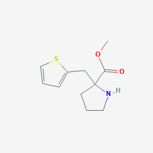 Methyl 2-(thiophen-2-ylmethyl)pyrrolidine-2-carboxylate