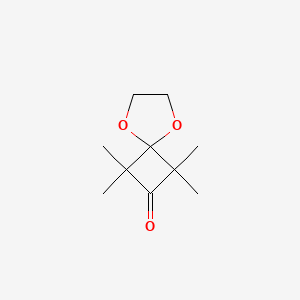 molecular formula C10H16O3 B2622897 1,1,3,3-Tetramethyl-5,8-dioxaspiro[3.4]octan-2-one CAS No. 109632-78-2