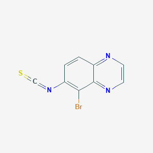 molecular formula C9H4BrN3S B026229 5-溴-6-异硫氰酸基喹喔啉 CAS No. 134892-46-9