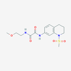 N-(2-methoxyethyl)-N'-(1-methylsulfonyl-3,4-dihydro-2H-quinolin-7-yl)oxamide