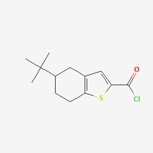 molecular formula C13H17ClOS B2622926 5-Tert-butyl-4,5,6,7-tetrahydro-1-benzothiophene-2-carbonyl chloride CAS No. 870540-30-0