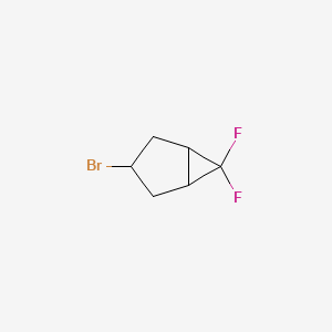 molecular formula C6H7BrF2 B2622929 3-Bromo-6,6-difluorobicyclo[3.1.0]hexane CAS No. 1823884-56-5