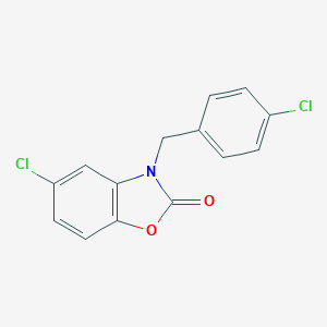molecular formula C14H9Cl2NO2 B262293 5-chloro-3-(4-chlorobenzyl)-1,3-benzoxazol-2(3H)-one 