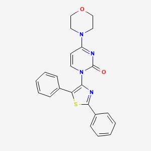 molecular formula C23H20N4O2S B2622936 1-(2,5-diphenylthiazol-4-yl)-4-morpholinopyrimidin-2(1H)-one CAS No. 302932-42-9
