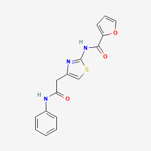 N-(4-(2-oxo-2-(phenylamino)ethyl)thiazol-2-yl)furan-2-carboxamide