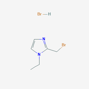 molecular formula C6H10Br2N2 B2622944 2-(bromomethyl)-1-ethyl-1H-imidazole hydrobromide CAS No. 2138353-64-5