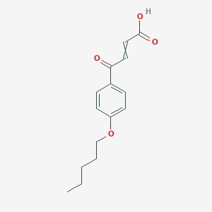 molecular formula C15H18O4 B2622945 2-Butenoic acid, 4-oxo-4-[4-(pentyloxy)phenyl]-, (E)- CAS No. 62179-86-6