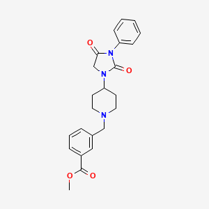 Methyl 3-((4-(2,4-dioxo-3-phenylimidazolidin-1-yl)piperidin-1-yl)methyl)benzoate
