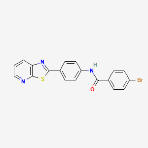 molecular formula C19H12BrN3OS B2622954 4-bromo-N-(4-(thiazolo[5,4-b]pyridin-2-yl)phenyl)benzamide CAS No. 863588-87-8