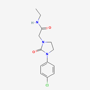 2-(3-(4-chlorophenyl)-2-oxoimidazolidin-1-yl)-N-ethylacetamide