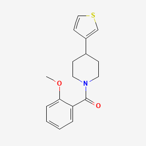 molecular formula C17H19NO2S B2622964 (2-Methoxyphenyl)(4-(thiophen-3-yl)piperidin-1-yl)methanone CAS No. 1396768-02-7