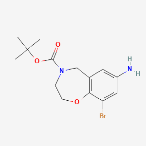 tert-Butyl 7-amino-9-bromo-2,3-dihydrobenzo[f][1,4]oxazepine-4(5H)-carboxylate
