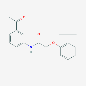 N-(3-acetylphenyl)-2-(2-tert-butyl-5-methylphenoxy)acetamide