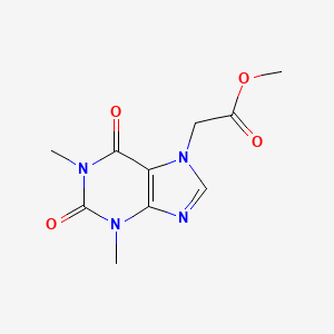 molecular formula C10H12N4O4 B2622972 methyl (1,3-dimethyl-2,6-dioxo-1,2,3,6-tetrahydro-7H-purin-7-yl)acetate CAS No. 27231-68-1