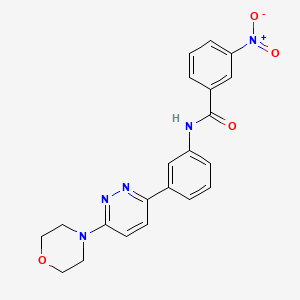molecular formula C21H19N5O4 B2622974 N-(3-(6-morpholinopyridazin-3-yl)phenyl)-3-nitrobenzamide CAS No. 899953-16-3
