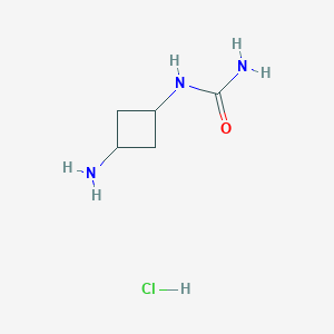 molecular formula C5H12ClN3O B2622994 (3-Aminocyclobutyl)urea hydrochloride CAS No. 2219408-31-6