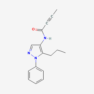 N-(1-phenyl-5-propyl-1H-pyrazol-4-yl)but-2-ynamide